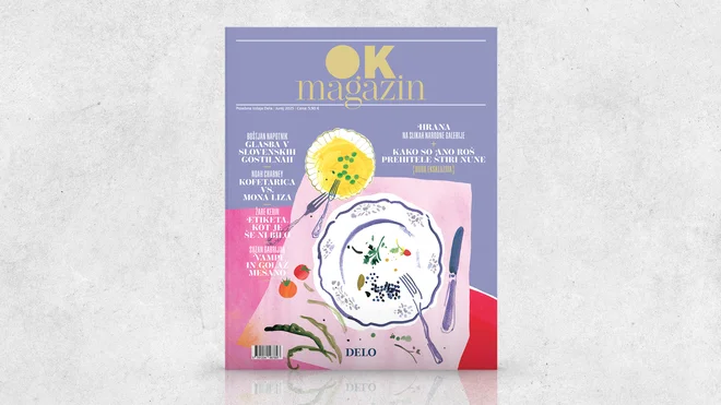 Ob Delu, ki izide 5. junija, in v najbližji trafiki vas vse do konca poletja čaka OK magazin. Izjemna zgodba slovenske gastronomije na 160 straneh – skozi prizmo umetnosti, zgodovine in sodobne ustvarjalnosti. Foto Delo