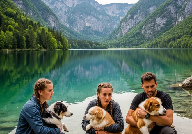 V zadnjih tednih so veterinarji in reševalne ekipe poročali o več primerih nenadne bolezni in smrti psov, ki so se kopali ali pili vodo iz Bohinjskega jezera. Foto Delo UI