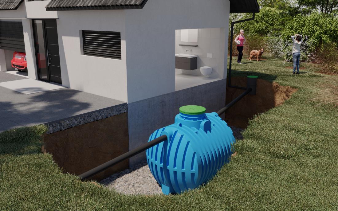 Zbiralniki za deževnico so pomemben korak do samooskrbe na področju vodnih virov. 