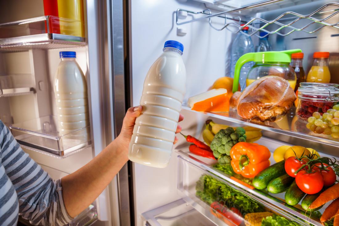 Mlečnih izdelkov ne shranjujemo v vrata hladilnika.