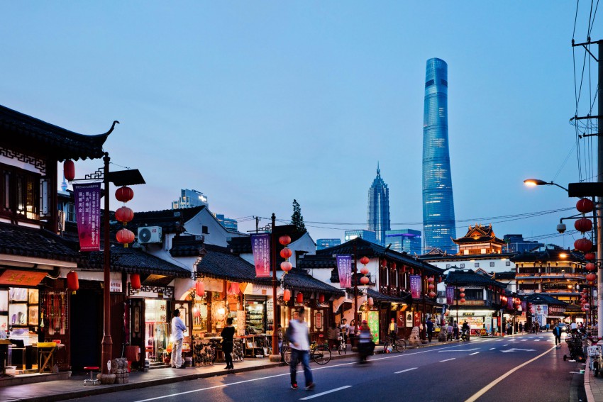 Koncept arhitekturne zasnove so Gensler arhitekti črpali iz tradicionalnih šanghajskih dvorišč.