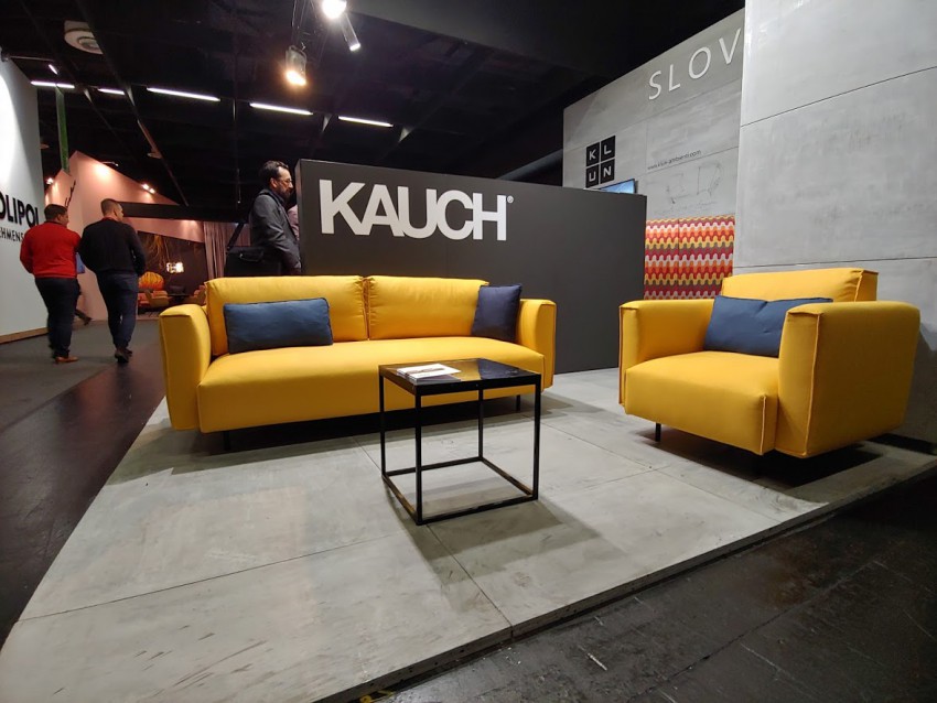 Na sejmu je prvič na ogled tudi oblazinjeno pohištvo slovenske blagovne znamke Kauch.