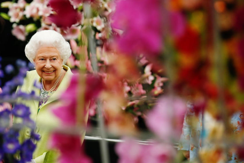 <p>Kraljica Elizabeta je vsakoletna gostja Chelsea flower showa.</p>