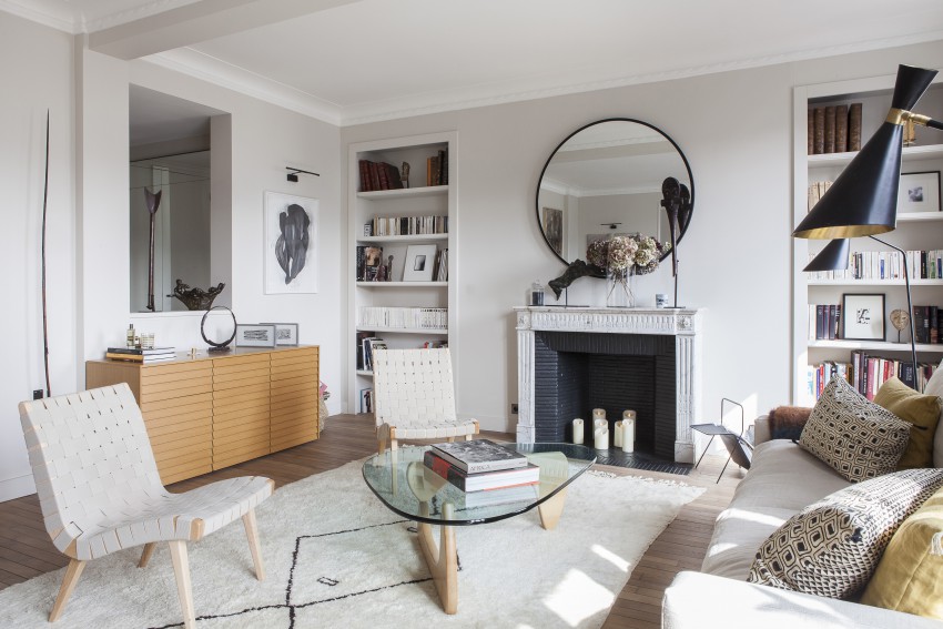 <p>Interier pariškega stanovanja je zasnovala arhitektka Magalie Varcourt iz biroja Living Cocncept.</p>
