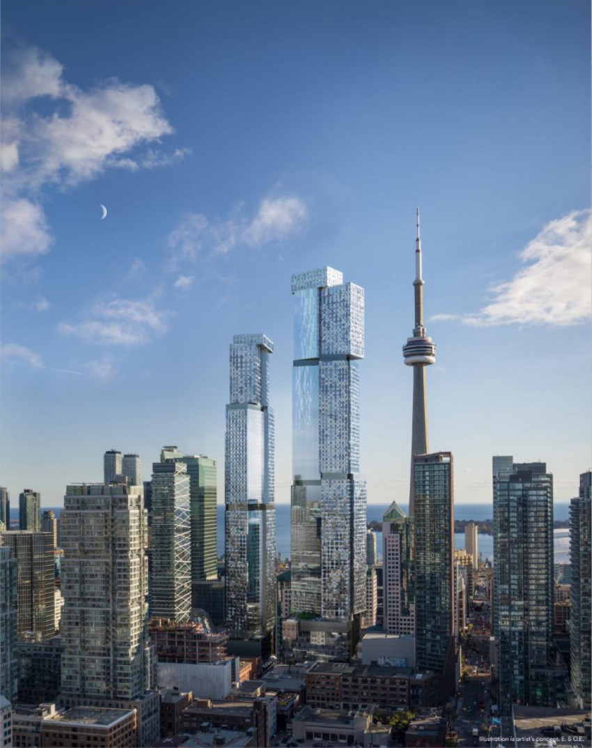 <p>Priznani kanadsko-ameriški arhitekt Frank Gehry se s svojim delom vrača v rojstno mesto Toronto, kjer je zasnoval dve stolpnici.</p>