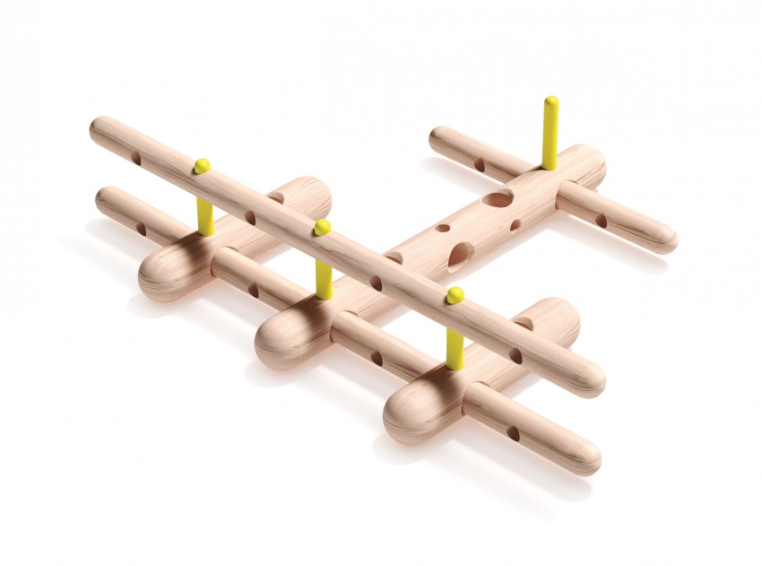 <p>Iz lesenih modulov je mogoče sestaviti različne strukture, med katerimi je tudi avion Akrobat.</p>