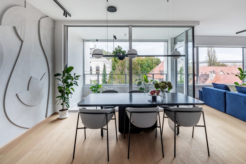 <p>Interier stanovanja je zasnovala arhitektka Vivijana Zorman.</p>
